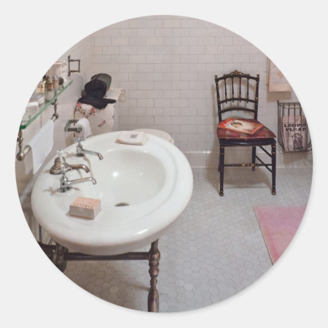 Plumber - The Bathroom Classic Round Sticker (Front)