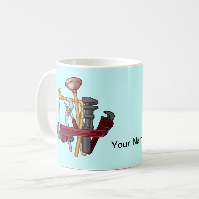 Plumber Tools Coffee Mug (Front Left)