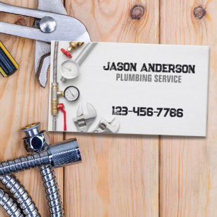 Plumber Tools Pipe Handyman Pluming Service  Business Card