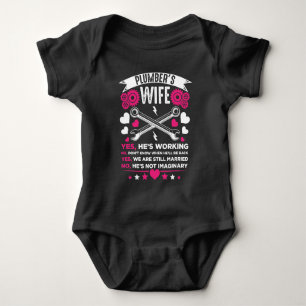 Plumber Wife Girlfriend Husband Wedding Baby Bodysuit
