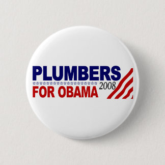 Plumbers for Obama 2008 2 Inch Round Button