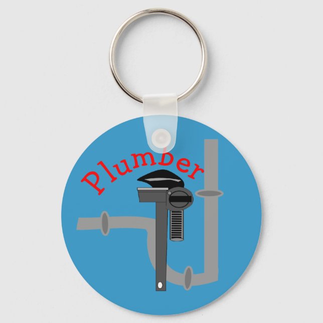 Plumbers gifts keychain (Front)