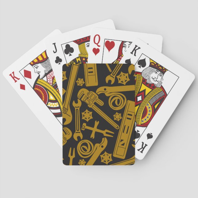 Plumbers Tools, Pipefitter, Novelty Print Playing Cards (Back)