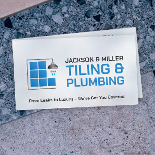 Plumbing and Tiling Services Business Card