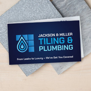 Plumbing and Tiling Services Business Card
