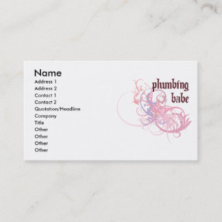 Plumbing Babe Business Card