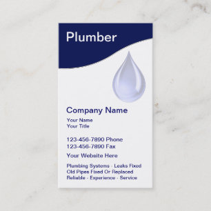 Plumbing Business Cards