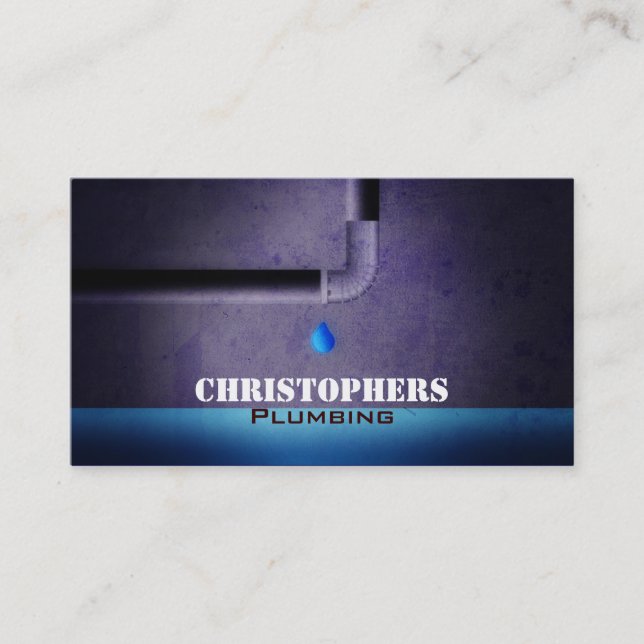 Plumbing Business cards (Front)