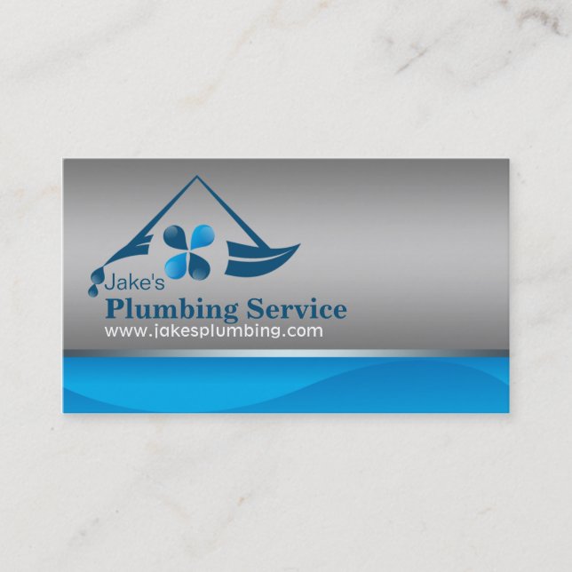 Plumbing business cards (Front)