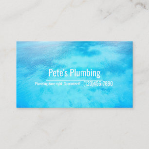 Plumbing Company Business Card