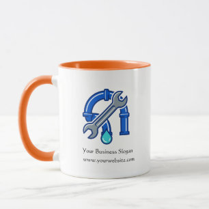 Plumbing Company Business Logo Mug