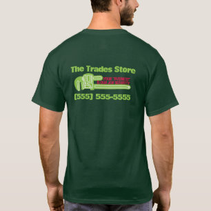 Plumbing Contractor Humour, Funny Advertising T-Shirt
