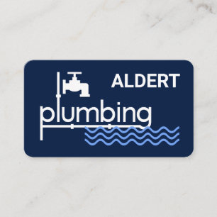 Plumbing Faucet Signage Leaking Water  Business Card