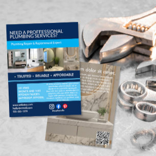 plumbing handyman bathroom kitchens  flyer