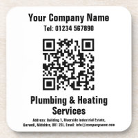 Plumbing & Heating Services QR Code Design