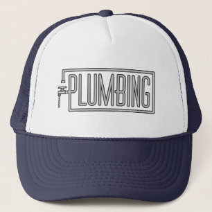 Plumbing - Pipes and Dripping Facet Trucker Hat