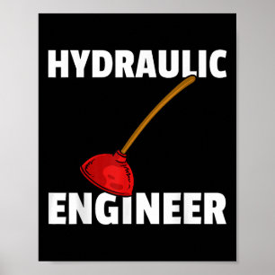 Plumbing Plunger Gift For Funny Plumber  Poster