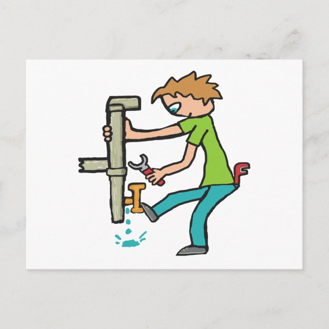 Plumbing Postcard (Front)