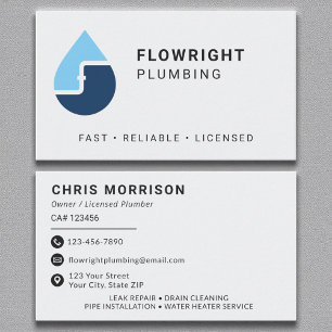 Plumbing Professional Business Card