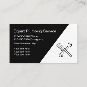 Plumbing Professional Design Business Card