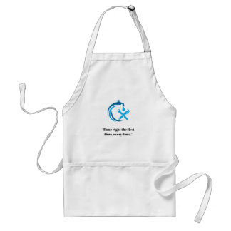 Plumbing Service Blue Water Drop Logo Plumber Standard Apron