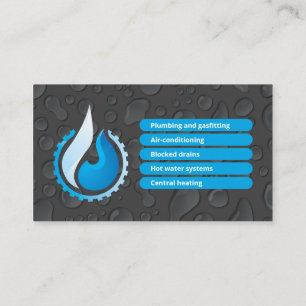 Plumbing service business card