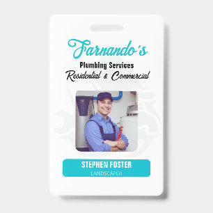 Plumbing Service Water Drop Logo Plumber Business Badge