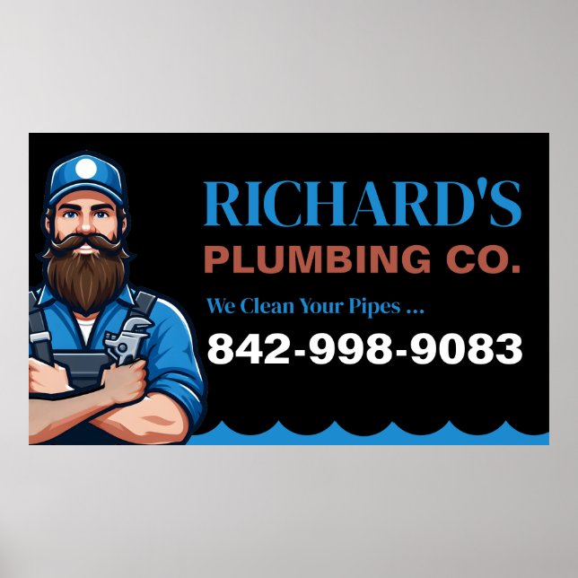 Plumbing Services Custom Poster (Front)