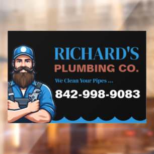 Plumbing Services Custom Window Cling