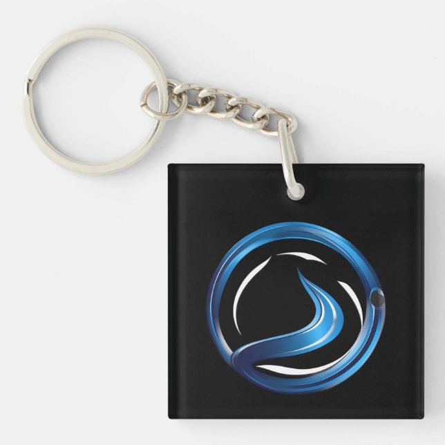 plumbing services logo keychain (Front)