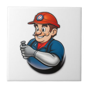 plumbing services logo tile