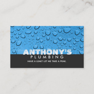 Plumbing Slogans Business Cards