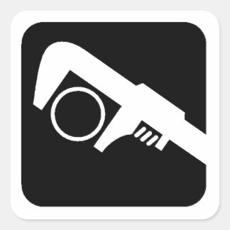 Plumbing Square Sticker