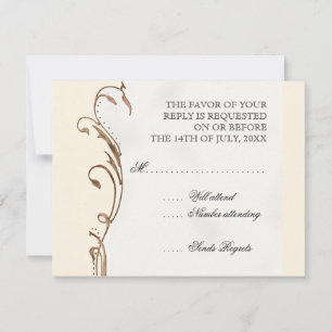 Plume de paon en torrents - Faire-part de mariage