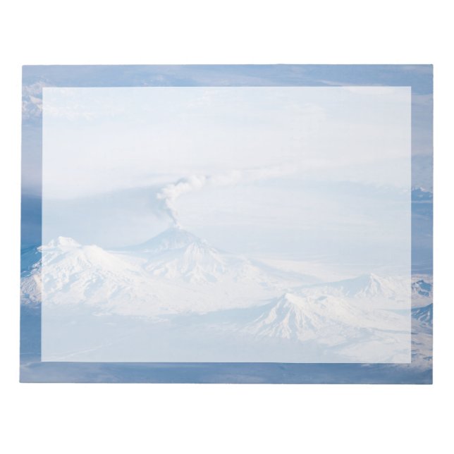 Plume Emanating From Kliuchevskoi Volcano. Notepad (Front)