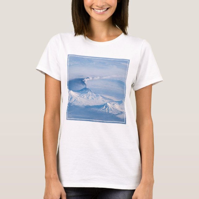 Plume Emanating From Kliuchevskoi Volcano. T-Shirt (Front)