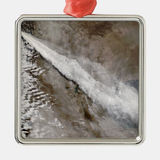 Plume from eruption of Chaiten volcano, Chile Metal Ornament (Front)