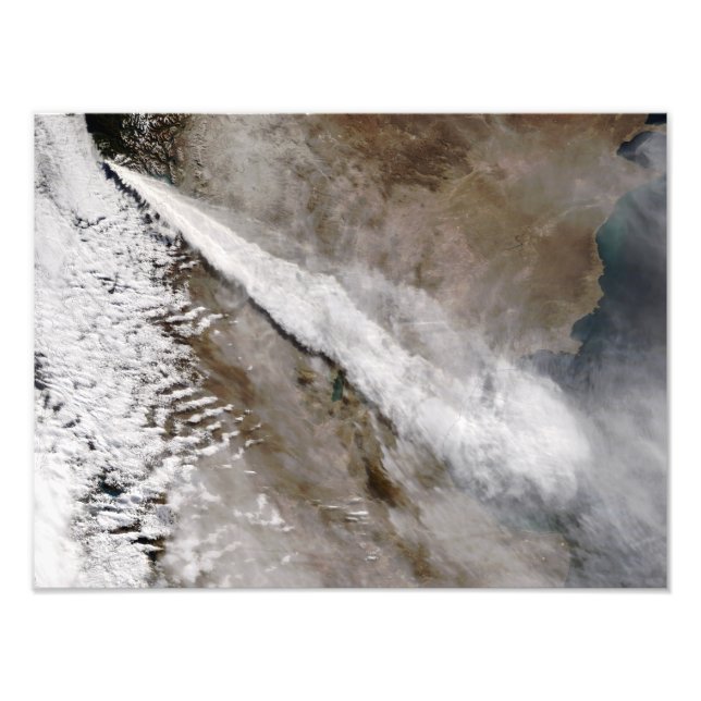 Plume from eruption of Chaiten volcano, Chile Photo Print (Front)