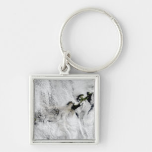 Plume from Okmok Volcano, Aleutian Islands 2 Keychain