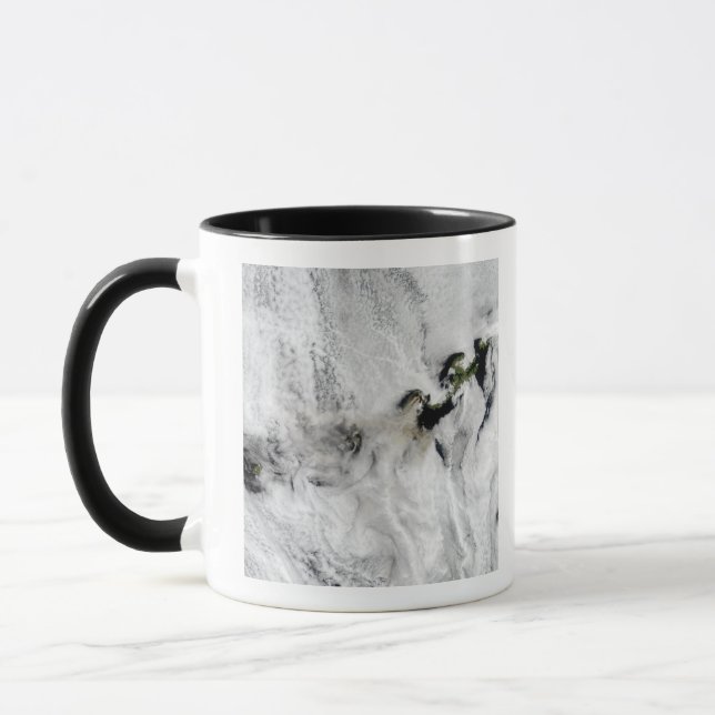 Plume from Okmok Volcano, Aleutian Islands 2 Mug (Left)