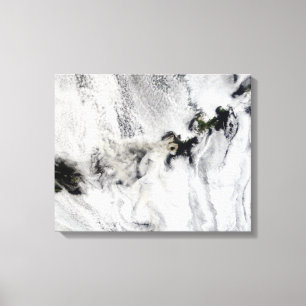 Plume from Okmok Volcano, Aleutian Islands Canvas Print