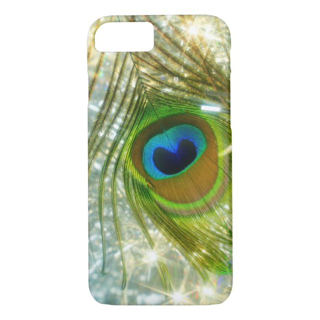 Plume Peacock Étincelle iPhone 7 coque (Dos)