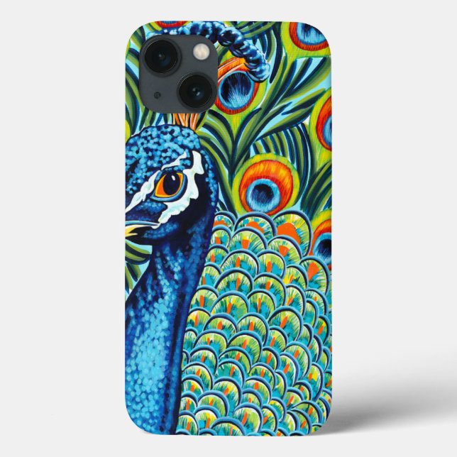 Plumed Peacock I Case-Mate iPhone Case (Back)