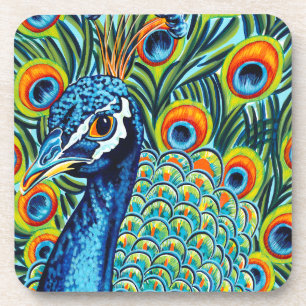 Plumed Peacock I Coaster