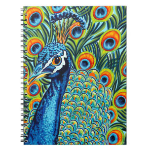 Plumed Peacock I Notebook