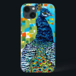 Plumed Peacock II iPhone 13 Case<br><div class="desc">Animals</div>