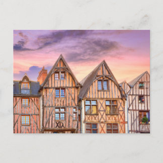 Plumereau square in Tours, France Postcard