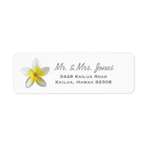 Plumeria Address Labels