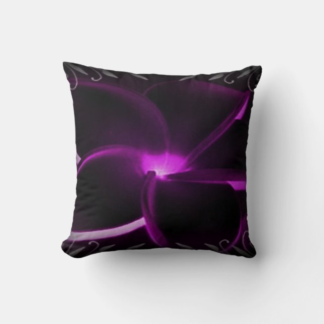 Plumeria American MoJo Pillow (Front)