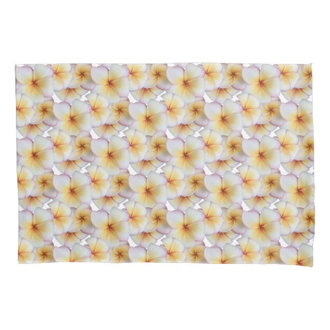 Plumeria Blooms Pillowcase (Front)